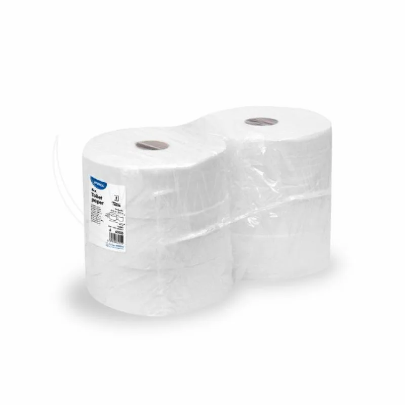 NEPOSÍLÁME - Toaletní papír JUMBO 2-vrstvý tissue Ø 25 cm, návin 240 m, bílý [6 ks] (60325) Pouze vlastní odvoz nebo rozvoz Náchod a okolí do 12-ti km
