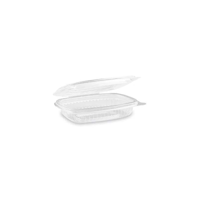 Miska oválná průhledná s víčkem 125 ml (PP) [50 ks] (73801)