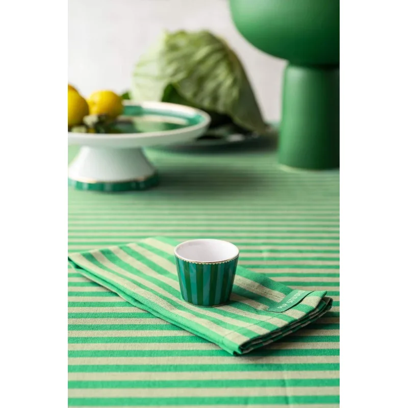 Pip Studio Love Birds Stripes kalíšek na vajíčko, zelený