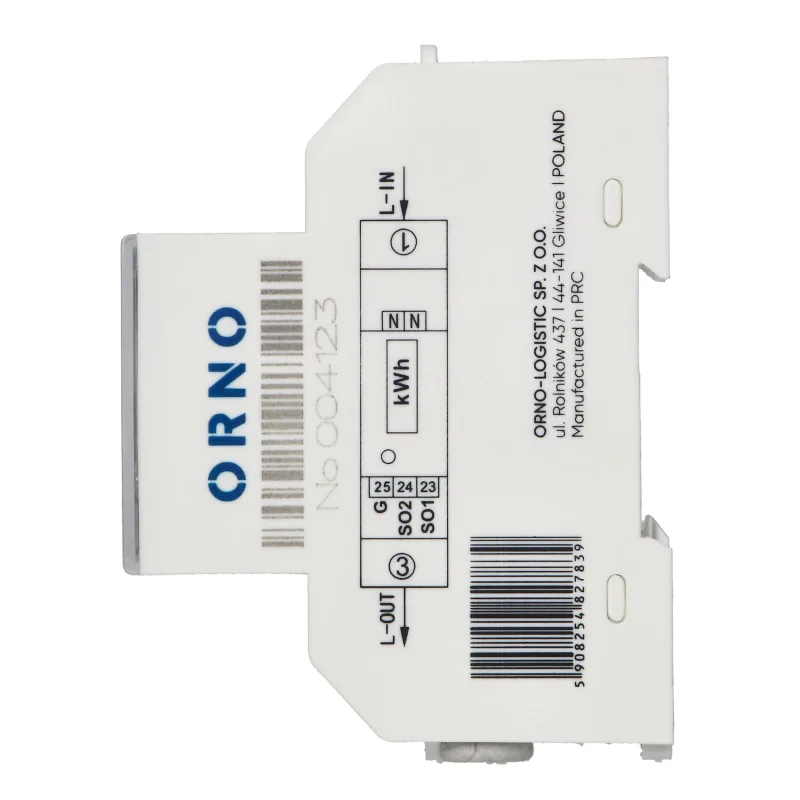 Elektromer jednofázový na DIN lištu ORNO OR-WE-524 0,25-40A MID 100A obojsmerný