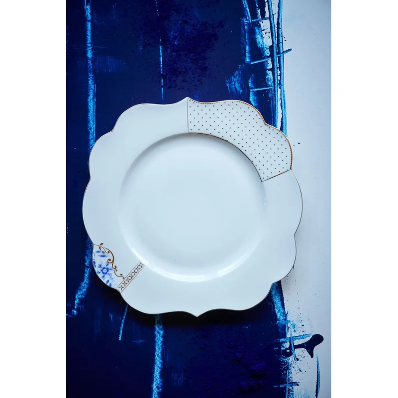 Pip Studio Royal White talíř Ø28cm, bílý