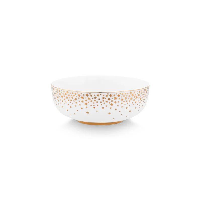 Pip Studio Royal Winter miska Ø 15cm, bílá