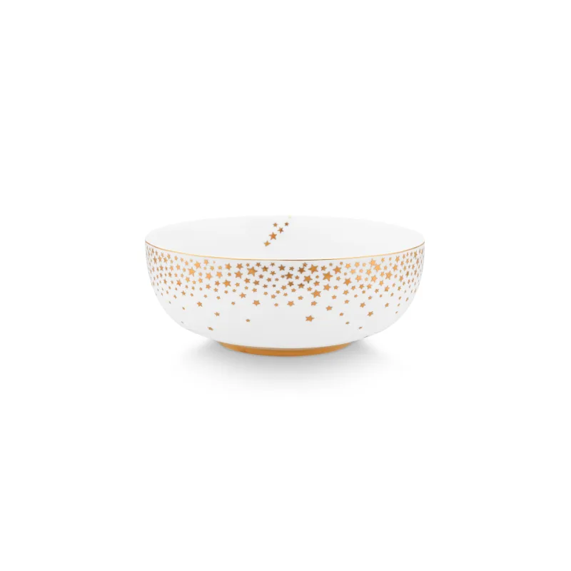 Pip Studio Royal Winter miska Ø 15cm, bílá