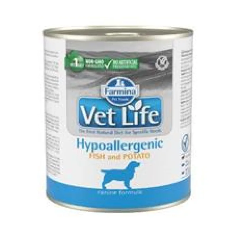 Vet Life Natural Dog konz. Hypoaller Fish&Potato 300g
