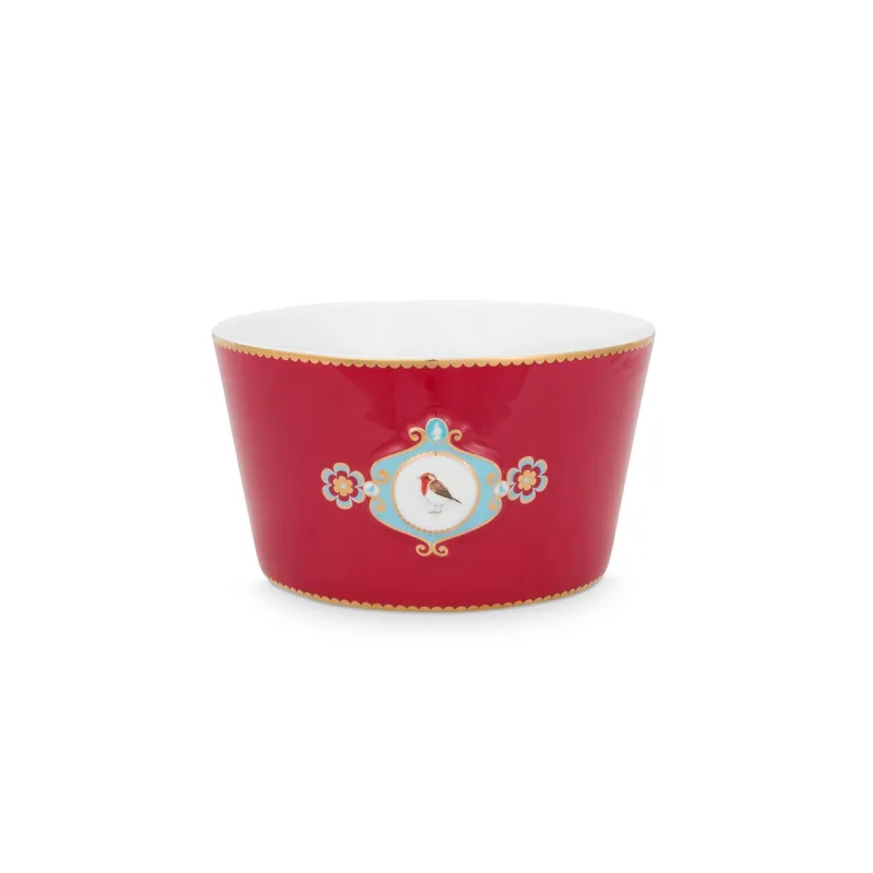 Pip Studio Love Birds Medallion mísa Ø 15cm, červená