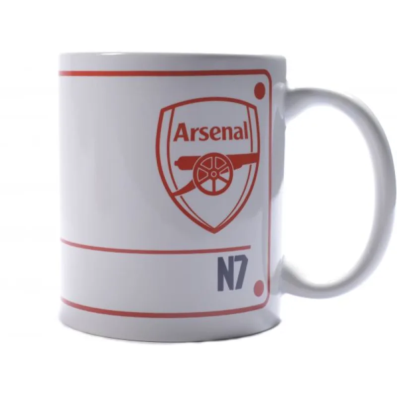Arsenal Emirates Stadium hrnček biely - SKLADOM