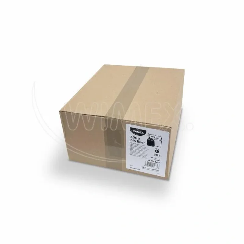 Sáčky do koše multipack (LDPE) silný černý 60 x 70 cm 60L [20 x 25 ks] (94660)