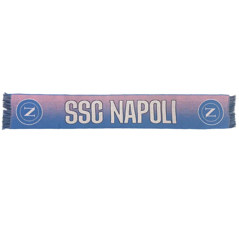 SSC Neapol pletený šál ružovo-modrý
