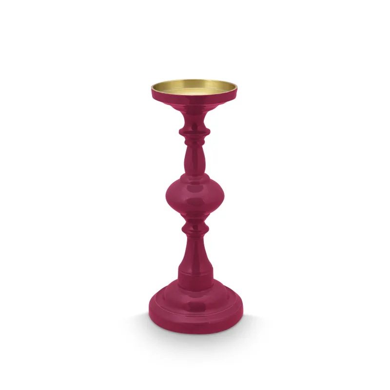 Pip Studio svícen 34cm, růžový