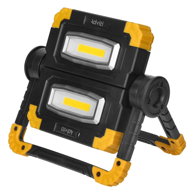 ADVITI AKU Led reflektor GEMINIX 2x10W, 1200lm, IP44, 4000K, 5000mAh funkcia powerbanky USB-C