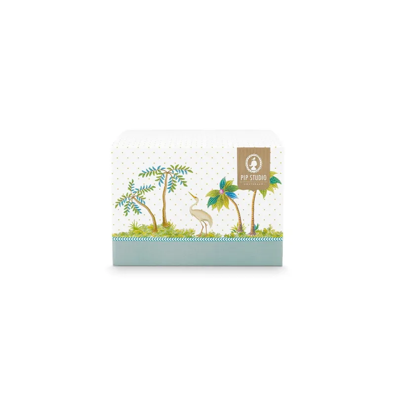 Pip Studio Jolie flowers blue, sada 2 hrnečků 145ml, dárkové balení, modré