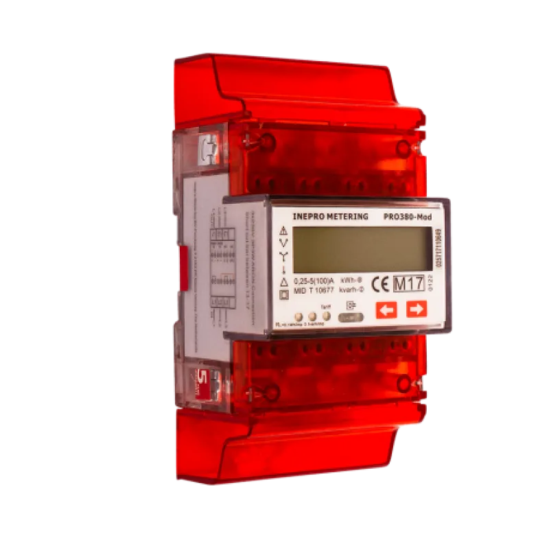 Elektromer 3F na DIN lištu trojfázový Inepro PRO380-ModBus 0,25-100A ModBus, MID