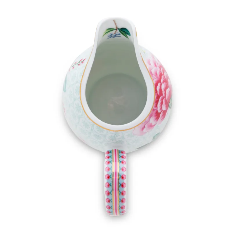 Pip Studio Blushing Birds white mlékovka 250ml, bílá