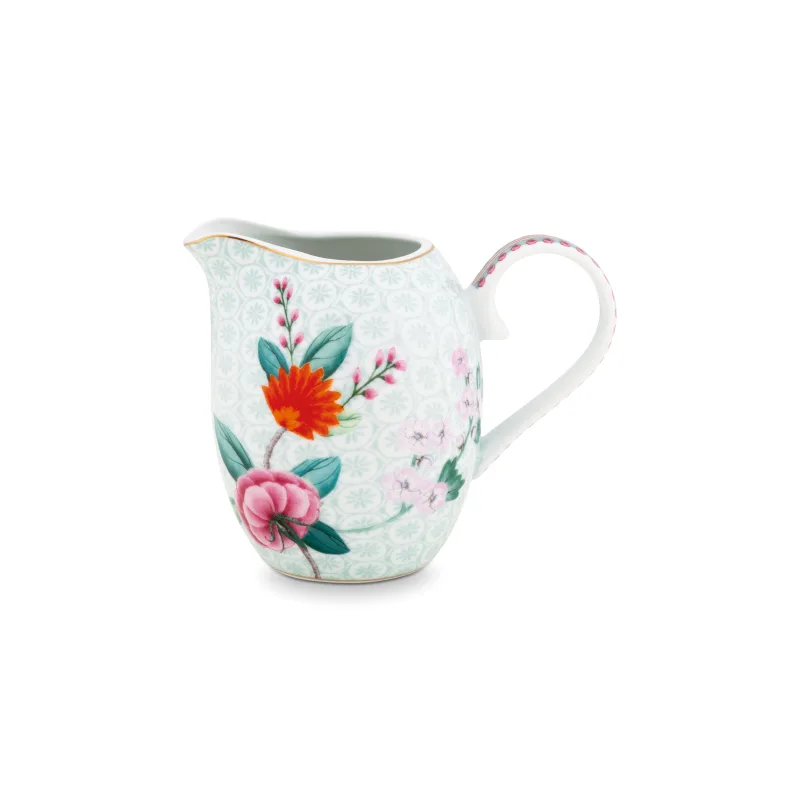 Pip Studio Blushing Birds white mlékovka 250ml, bílá