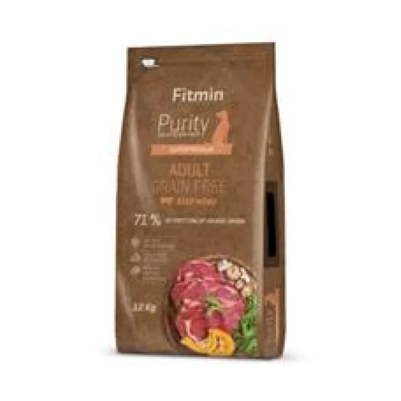 Fitmin kompletní krmivo pro psy Purity Grain Free Adult Beef 2 x 12 kg