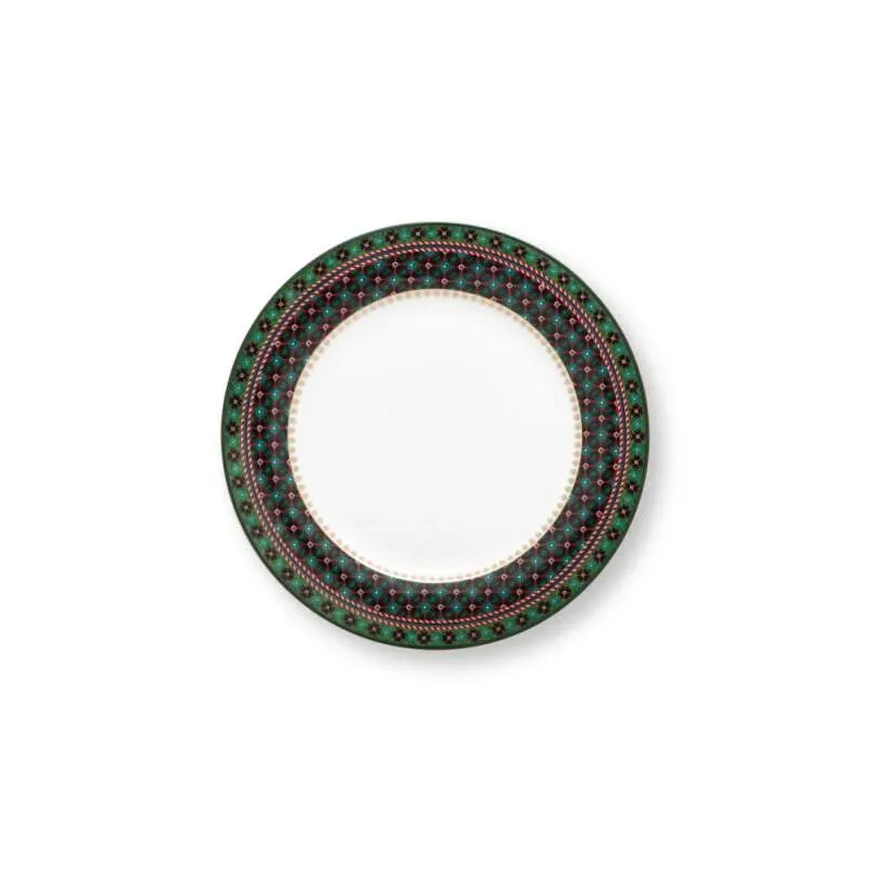 Pip Studio Berry Blues talíř Ø26,5cm, zelený