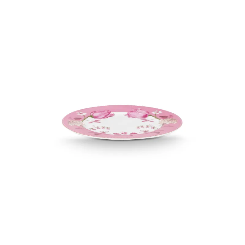 Pip Studio Jolie Tulip talíř ∅23cm, růžový