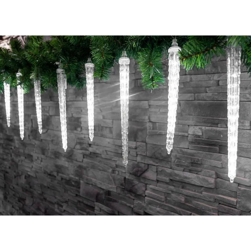 Vianočné osvetlenie Icicle, 352 LED, studená biela, vodopádový efekt