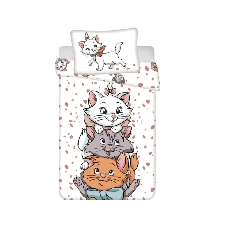 Obliečky do postieľky Marie Cat Friends baby 100x135, 40x60 cm
