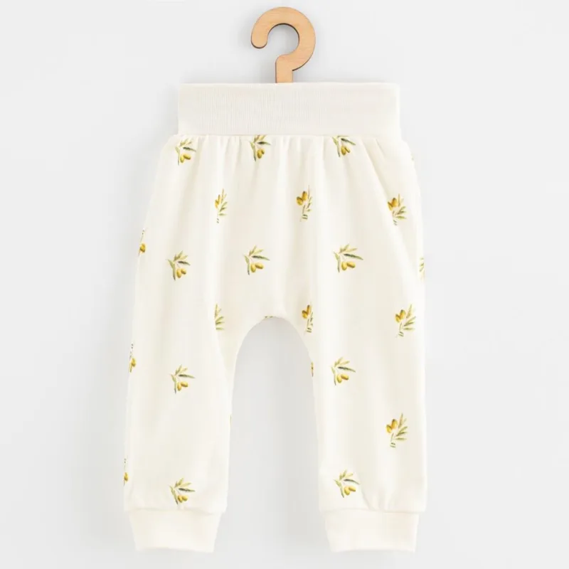 Dojčenské nohavice z organickej bavlny New Baby Olivy
