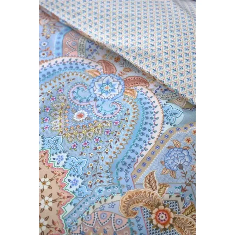 Pip Studio perkálové povlečení Jabali Flower modré 140x200 + 70x90 cm