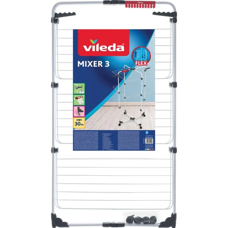 Sušiak na prádlo Vileda Mixer 3, na bielizeň, skladací, 30 m