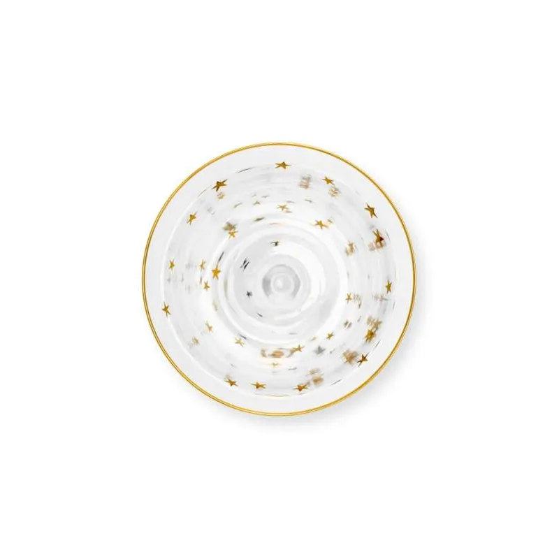 Pip Studio Royal Winter Stars Gold sklenice na víno, 365ml