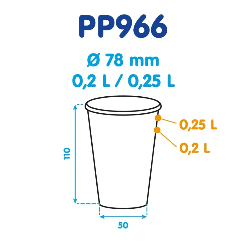 Termo - Kelímky (XPP) Airpac Snow`s bílé Ø78mm 0,2L/0,25L [50 ks] (PP966) (Termo - Kelímky (XPP) Airpac Snow`s bílé Ø78mm 0,2L/0,25L [50 ks] (PP966))