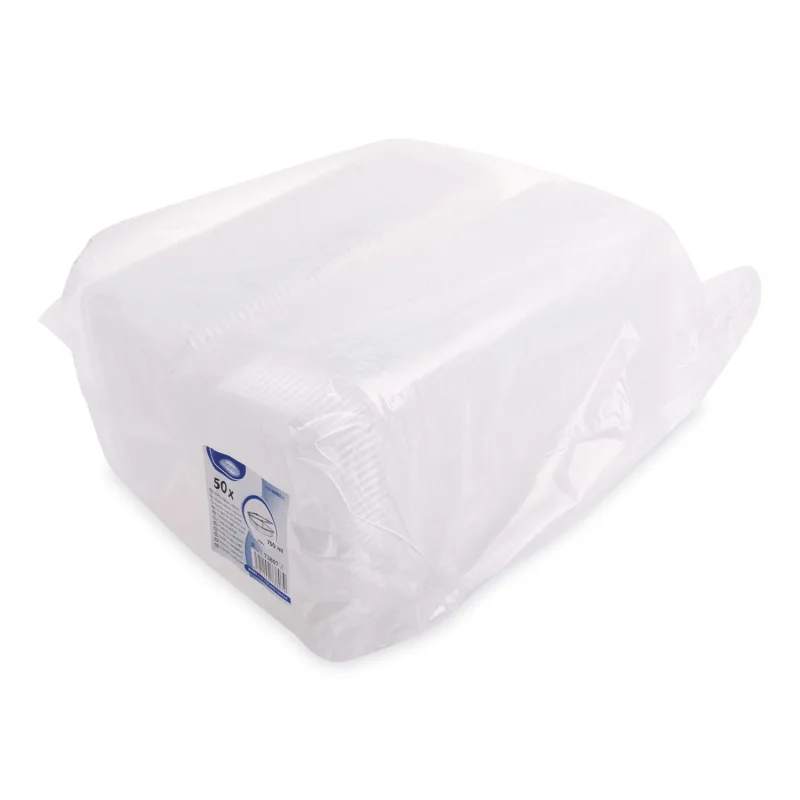 Miska oválná průhledná s víčkem 750 ml (PP) [50 ks] (73807)