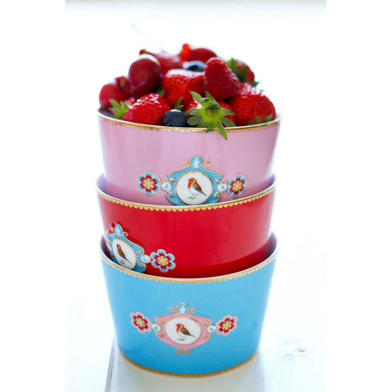 Pip Studio Love Birds Medallion mísa Ø 20cm, modrá