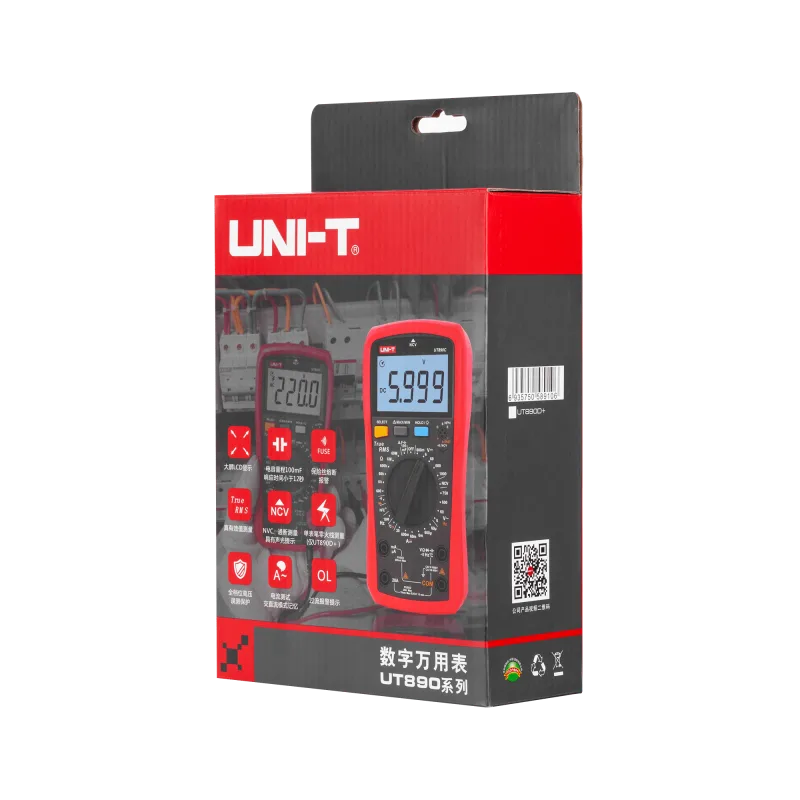 Univerzálny multimeter Uni-T UT890C NCV True RMS meranie tranzistorov hFE MIE0398