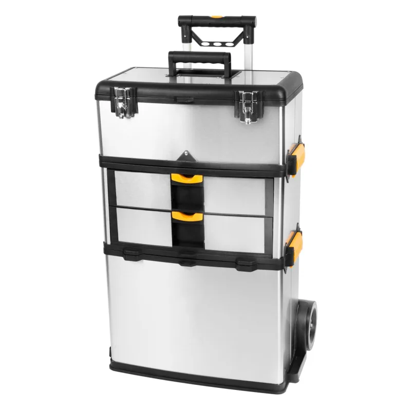 Stend pro Box na náradie Strend Pro TBx3042-F, na kolieskach s rúčkou, nerezový, max. 36 kg