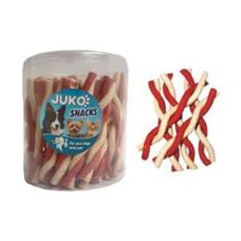 Jerky tyčinka kroucená Vanilka & hovězí JUKO Snacks 50ks