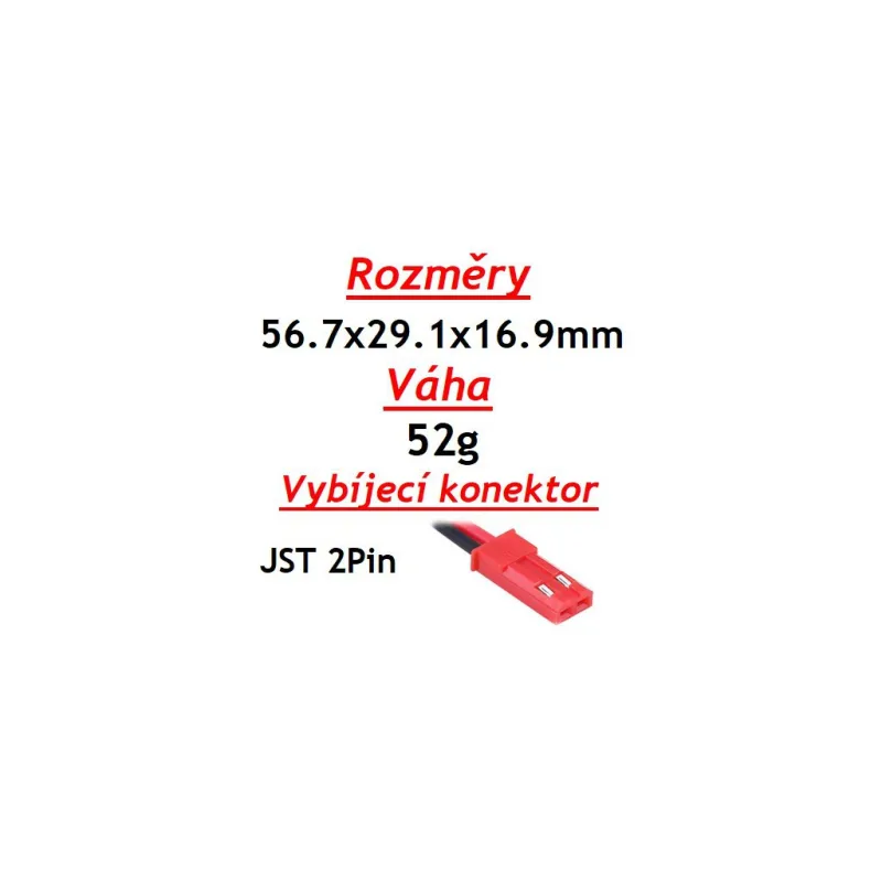 NANO Tech 900mAh 2S 25C (35C) - JST