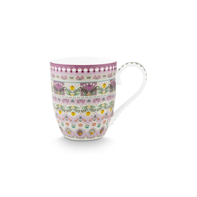 Pip Studio Lily & Lotus hrnek XL 440ml, lila