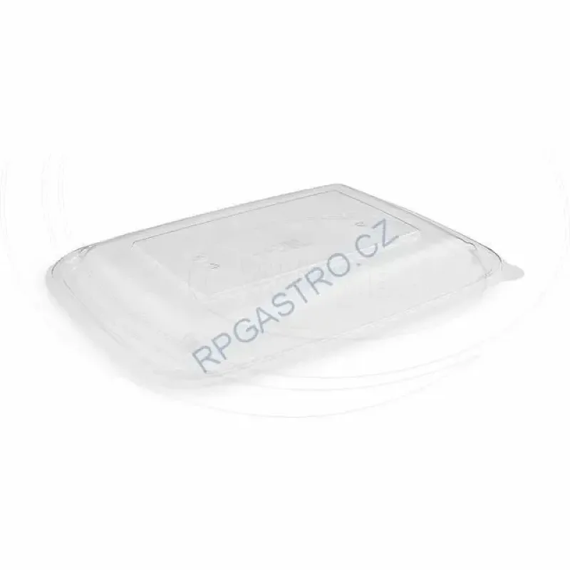 Víčko vypouklé průhledné pro menu mísu L 25 x 18,5 x 2 cm (PP) [50 ks] (78200)
