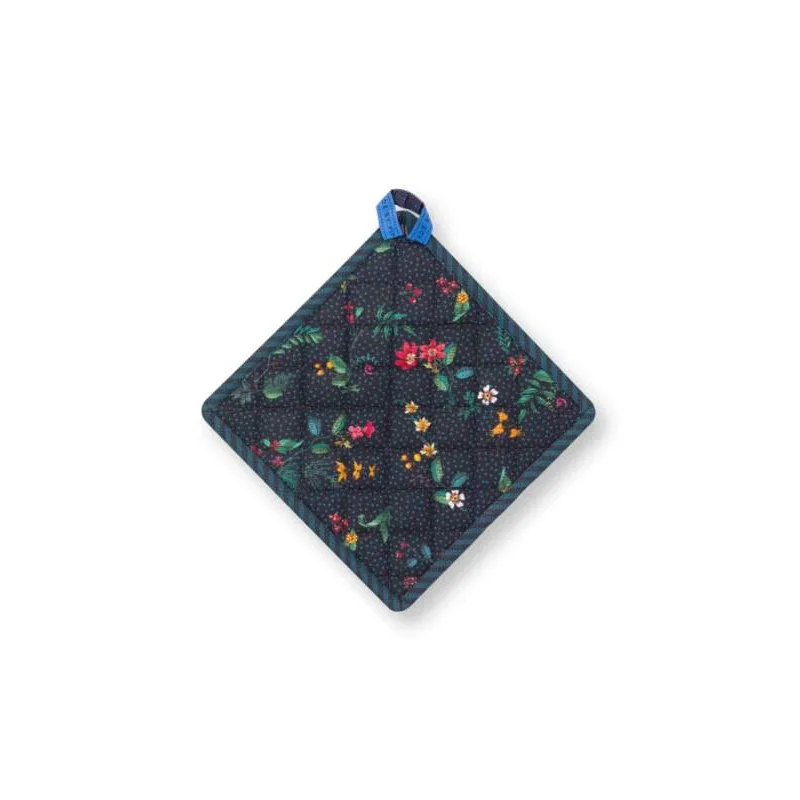 Pip Studio Berry Blues podložka pod hrnec 22x22cm, tmavě modrá