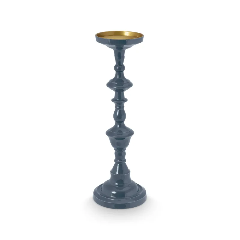 Pip Studio svícen 46cm, modrý