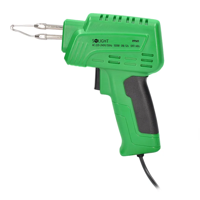 Solight Holding s.r.o. Pištoľ spájkovacia 100W sada PPS01