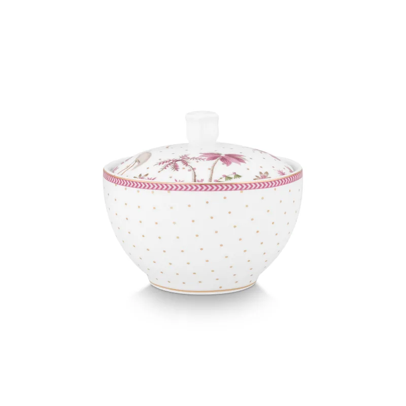 Pip Studio Jolie Dots Gold cukřenka 300ml, růžová