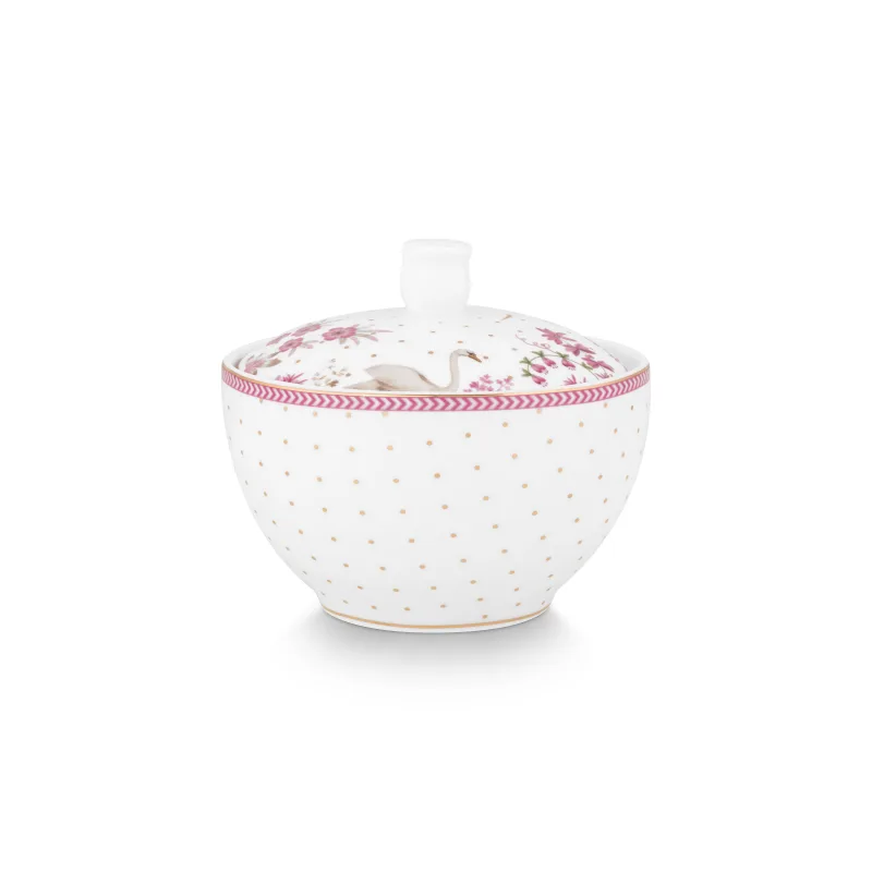 Pip Studio Jolie Dots Gold cukřenka 300ml, růžová
