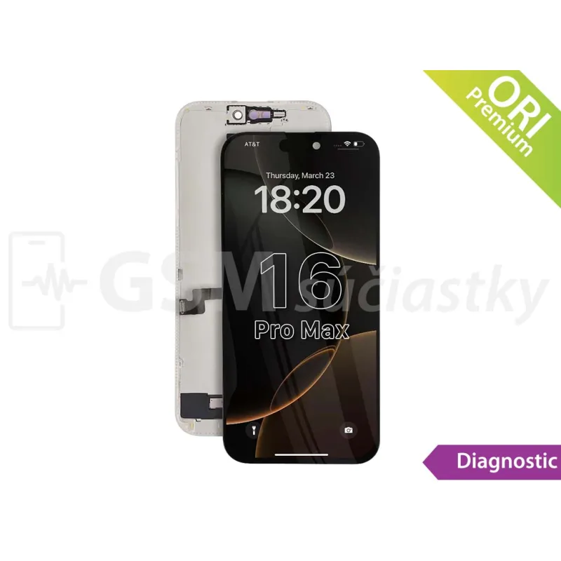 LCD Displej + Dotykové sklo Apple iPhone 16 Pro Max -zobrazujúci sa ako Originál