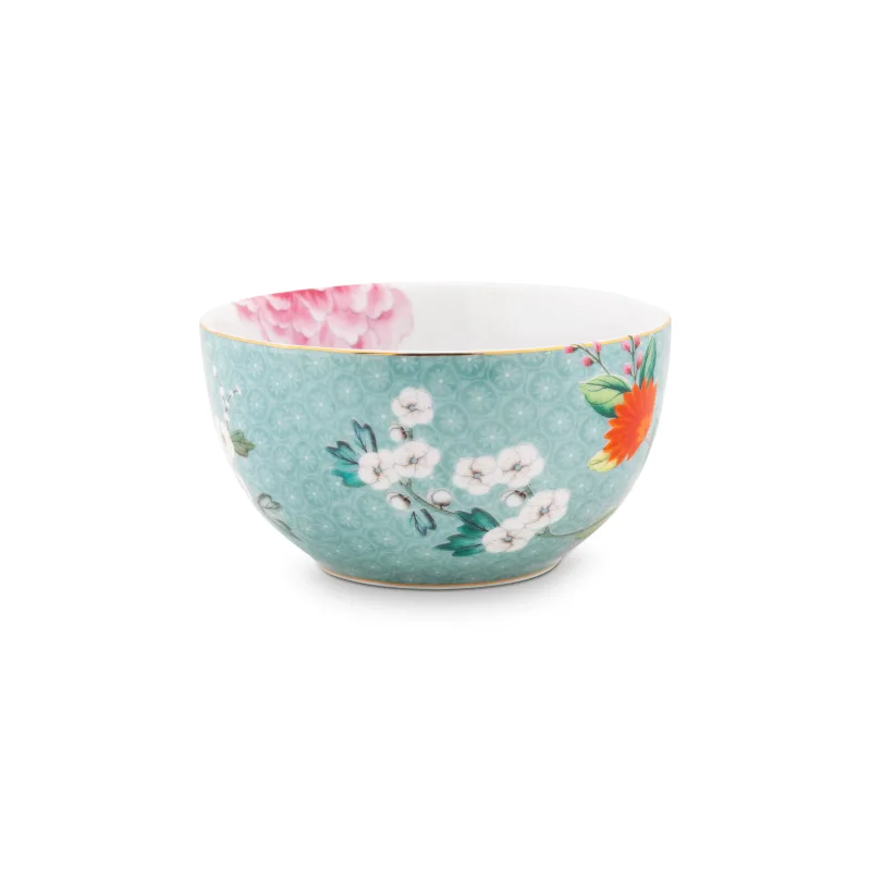Pip Studio Blushing Birds blue miska Ø12cm, modrá