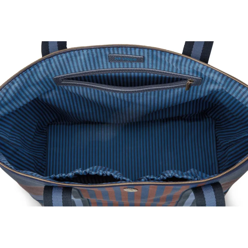 Pip Studio Tilda Stripe Plážová taška, modrá