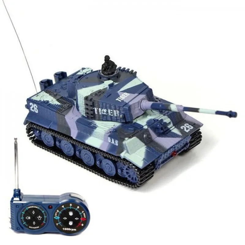 MINI GERMAN TIGER 1:72 MODRÝ