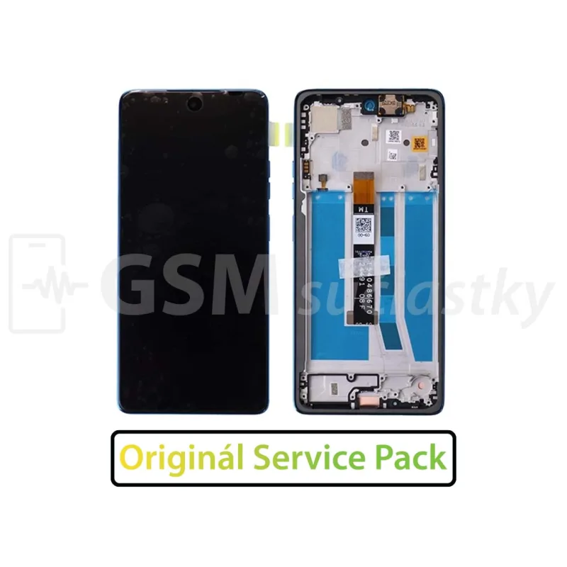 LCD displej + Dotykové sklo Motorola Moto G75 + Rám