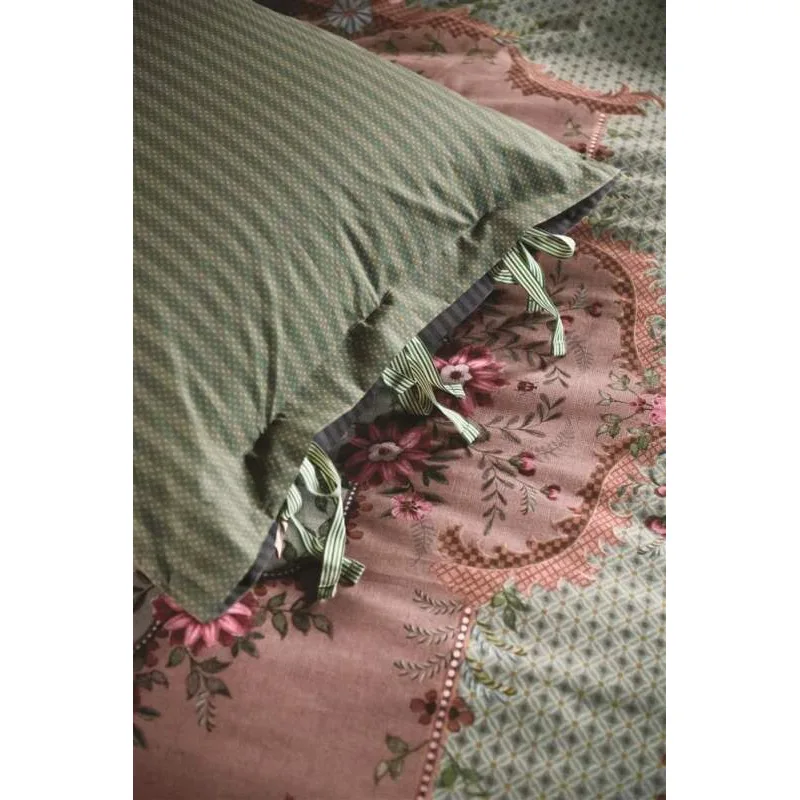 Pip Studio perkálové povlečení Pip Chique zelené 200x200 + 2x 70x90 cm
