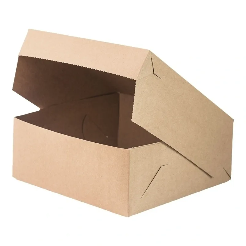 Dortová krabička na výslužku kraft 14 x 14 x 9 cm [1 ks] (71705.212 -E11D)