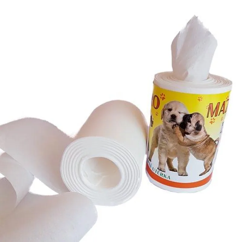 Utěrka pro MAZLÍČKY 1-vr. 17 cm x 18 m (60 útržků) bez dutinky [1 role]