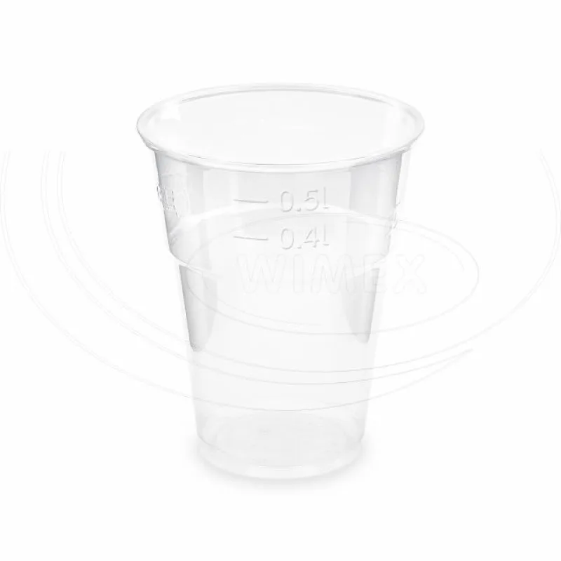Kelímek průhledný 0,5 l (PLA) -BIO- (Ø 102 mm) [50 ks] (76315)